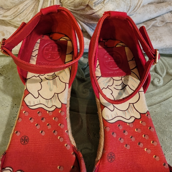 Tory Burch Espidrilles Floral Platform 110 - Picture 7 of 12